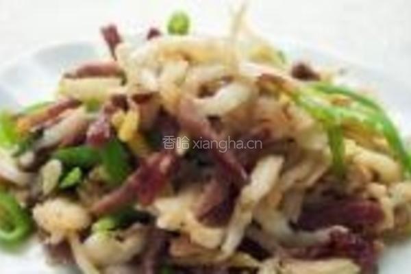 腊肉炒银鱼的做法图解8