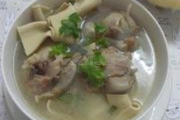 豆皮筒骨鲜汤的做法图解9