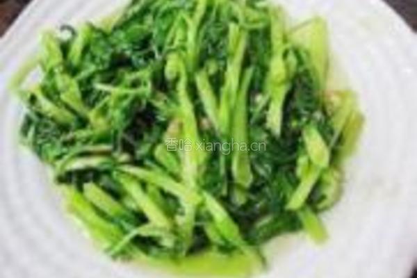 黄鳝炒空心菜的做法图解7