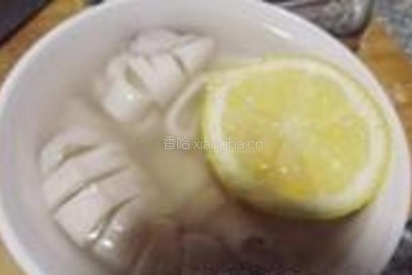 柠香兰花墨鱼的做法图解6