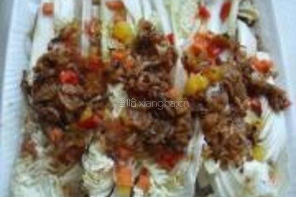 蒜香粉丝蒸白菜的做法图解10