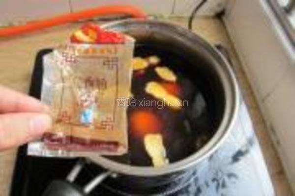 卤鸭肝湿炒粉的做法图解4