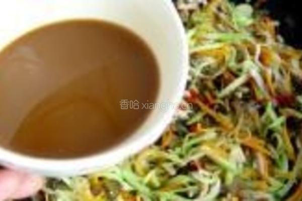 鱼香佛手瓜的做法图解13