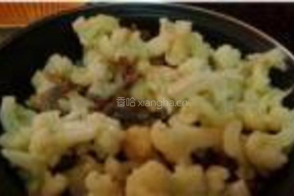 菜花炒鸡胗的做法图解7