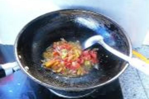 番茄烧年糕的做法图解5