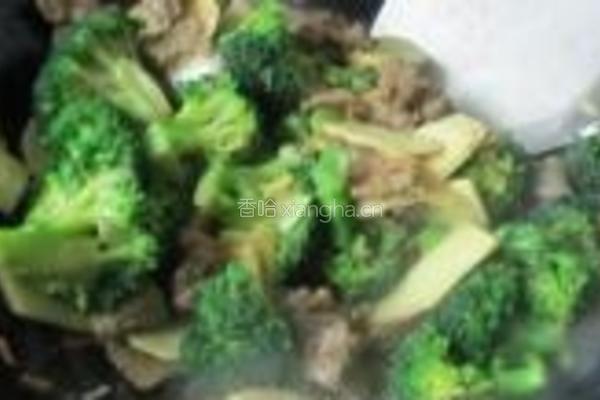 冬笋花椰炒牛肉的做法图解16