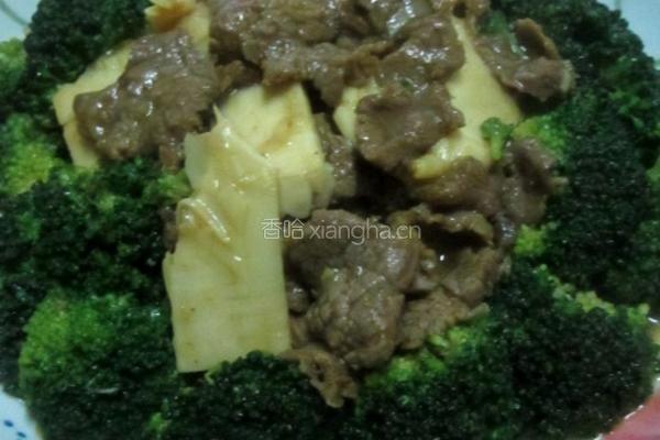 冬笋花椰炒牛肉