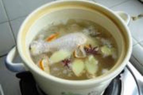 虫草花炖鸡腿的做法图解4