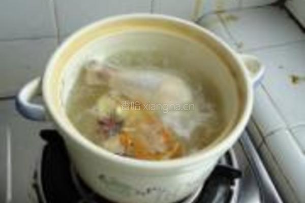 虫草花炖鸡腿的做法图解6