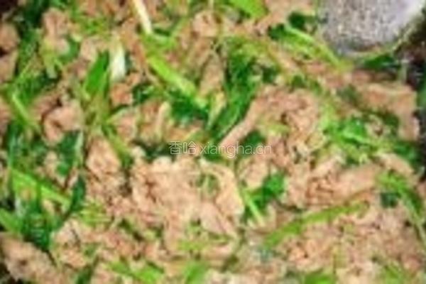 香菜爆炒羊肉的做法图解7