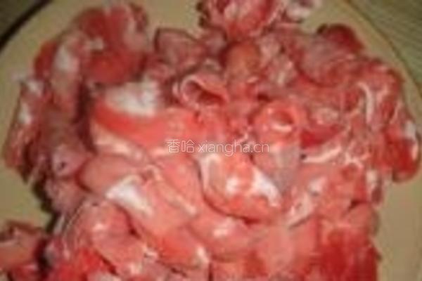 香菜爆炒羊肉的做法图解1