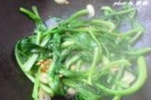 豆酱小油菜的做法图解5