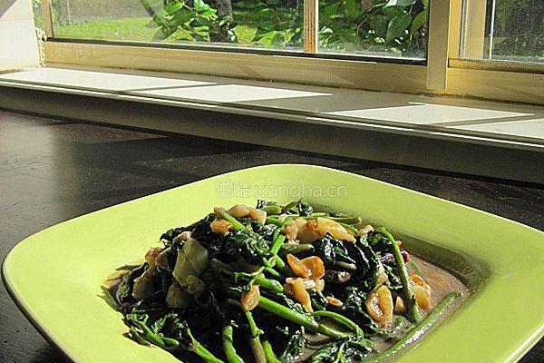 蒜蓉炒番茄叶