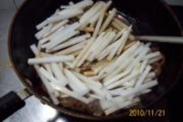蒜皮粉条烧萝卜的做法图解17
