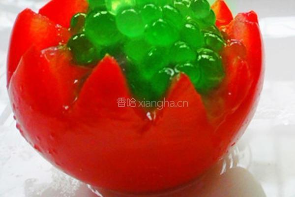 苹果鱼子番茄盅