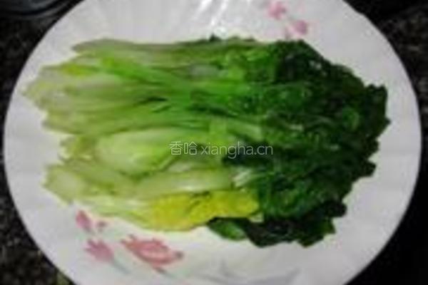 香菇扒小白菜的做法图解6