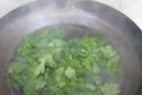 凉拌芹菜叶的做法图解3
