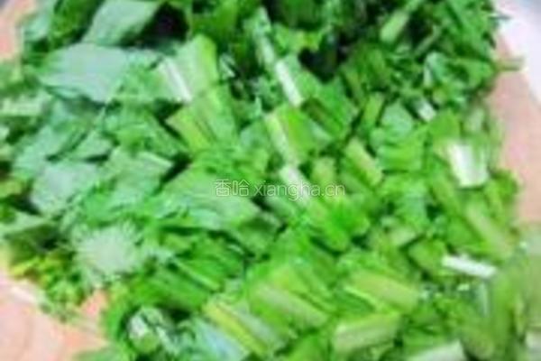 雪菜肉丁面的做法图解2