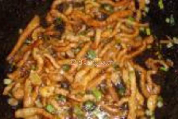 肉丝炒豆芽的做法图解5