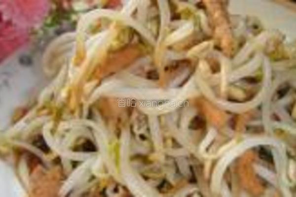 肉丝炒豆芽的做法图解9