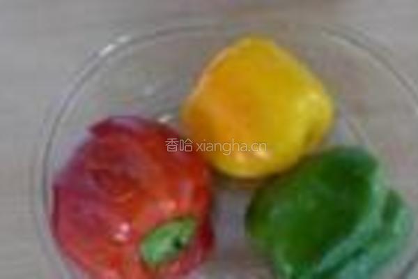 烤彩椒沙拉的做法图解1