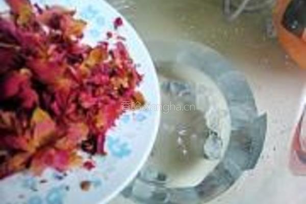 玫瑰花豆浆的做法图解4
