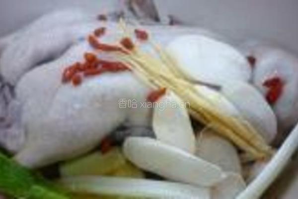 杏鲍菇馄饨麻鸭煲的做法图解4