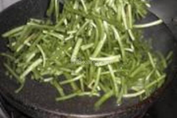 芦蒿炒肉丝的做法图解5