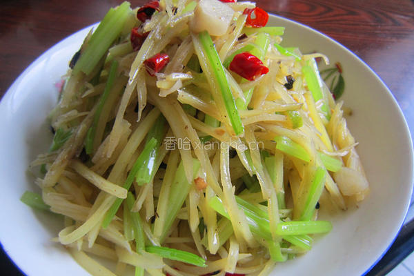 芹菜炒土豆丝