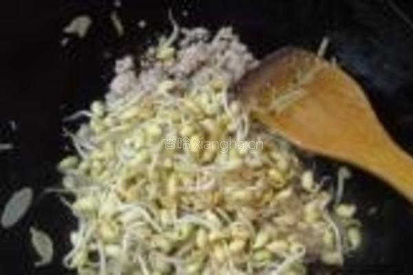 肉末咸菜黄豆芽的做法图解8