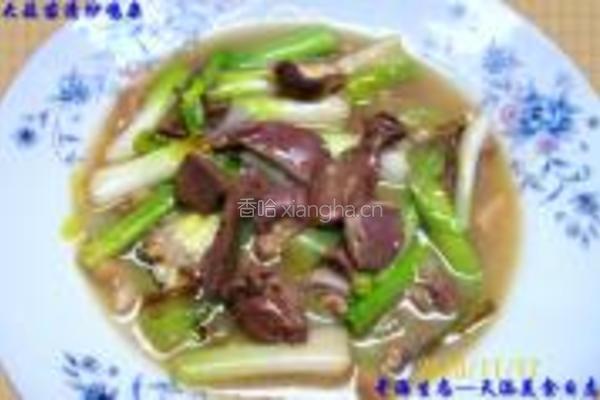大蒜苗清炒鸡杂的做法图解11