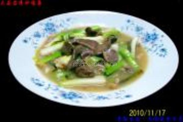 大蒜苗清炒鸡杂的做法图解9
