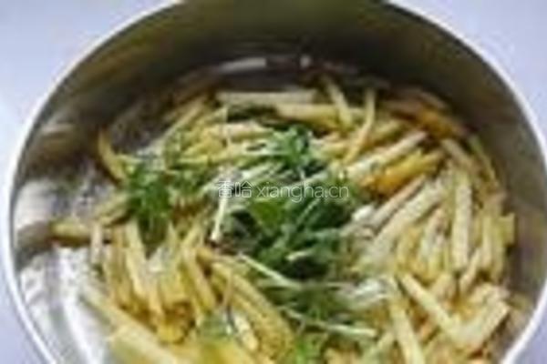 香菜炒土豆条的做法图解7