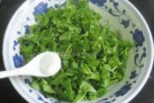 荠菜饼的做法图解2