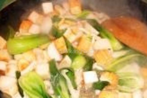 鱼丸鱼豆腐炒时蔬的做法图解5