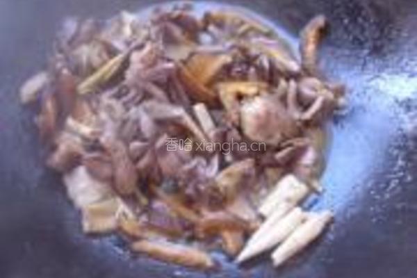 香菇炒鸭肾的做法图解7