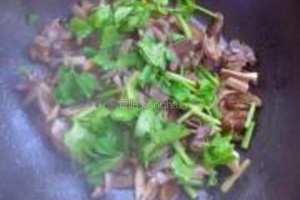 香菇炒鸭肾的做法图解8