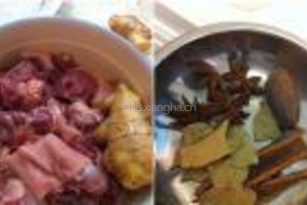 红烧带皮羊肉的做法图解1