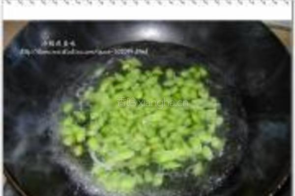 冬笋拌毛豆的做法图解4
