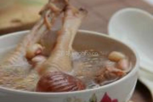 花生眉豆鸡脚汤的做法图解12