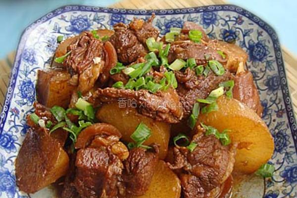 白萝卜炖羊肉