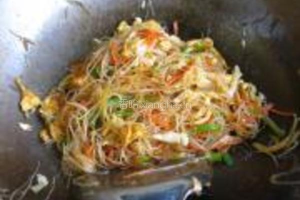 红油鸡蛋炒米粉的做法图解11