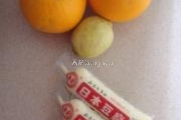 橙汁菊花豆腐的做法图解1