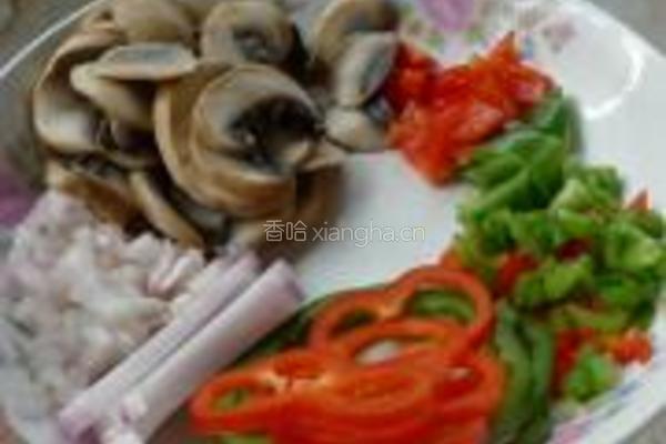 口蘑彩椒鸡腿披萨的做法图解9