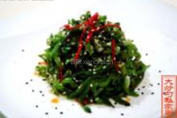 红油凉拌扁豆丝的做法图解7