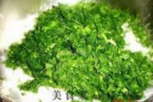 茴香煎饼的做法图解2