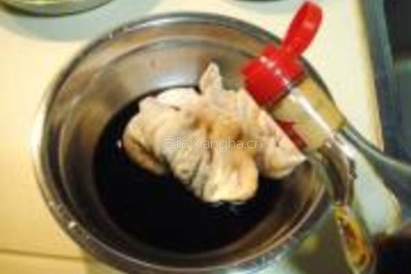 溜干煎肥肠的做法图解5