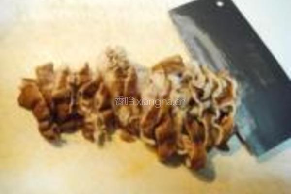 溜干煎肥肠的做法图解7