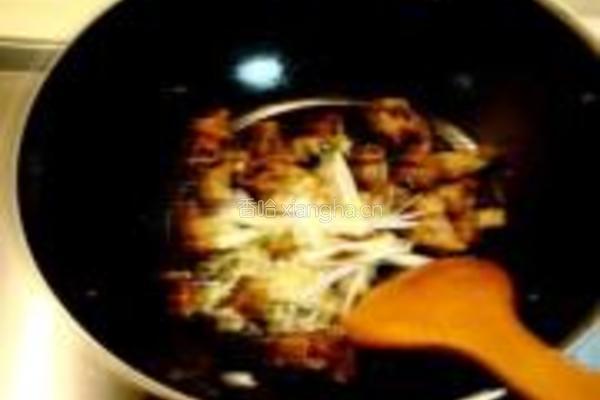 溜干煎肥肠的做法图解9
