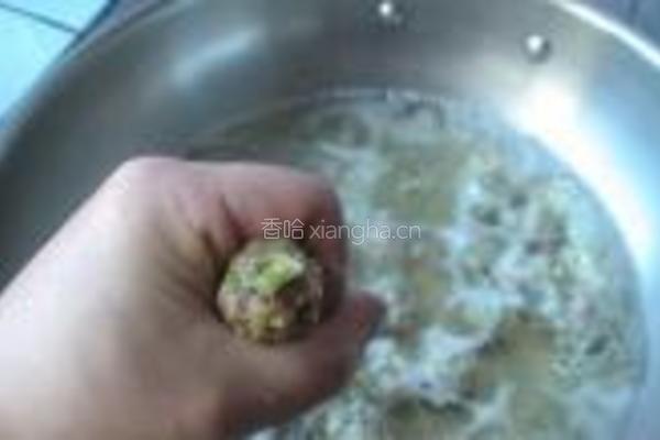 槐花肉丸汤的做法图解11